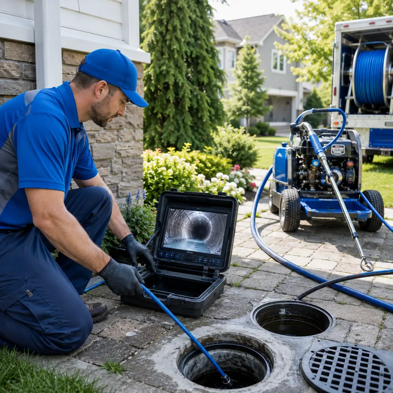 Outdoor drain cleaning professionals serving Washington Depot, CT